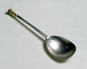 Cuchara apóstol de plata con sello de oro, 1668